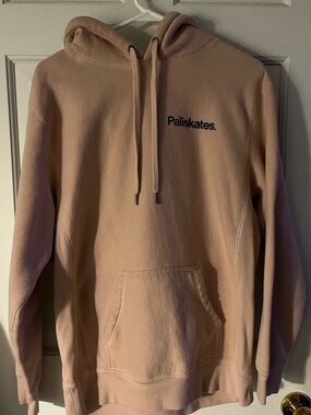 Paliskates Since The 90’s Men's Pullover Hoodie In Pale Pink Size Medium